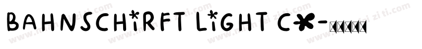 bahnschirft light co字体转换